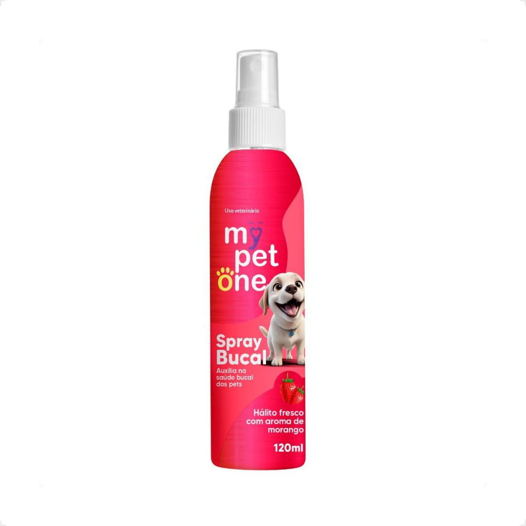 Spray Bucal Morango para Cães e Gatos Mypetone - 120mL em Oferta na Shopee