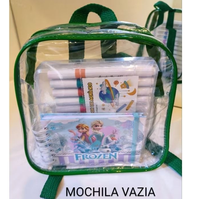 Mochila infantil tipo cristal