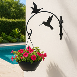 Suporte de Parede para Vaso de Flor e Jardim | Pendurador Decorativo de Flores BEIJA FLOR em Oferta na Shopee