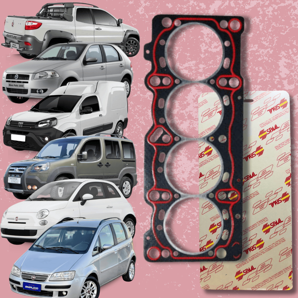 Junta Cabeçote Fibra Fiat Idea Fire 1.4 8v 2005 Até 2016 Spaal em Oferta na Shopee