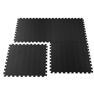 Kit Tatame Eva de 2 4 6 8 ou 12 unidades de Tapetes Preto Macio Para Academia 50x50cm em Oferta na Shopee