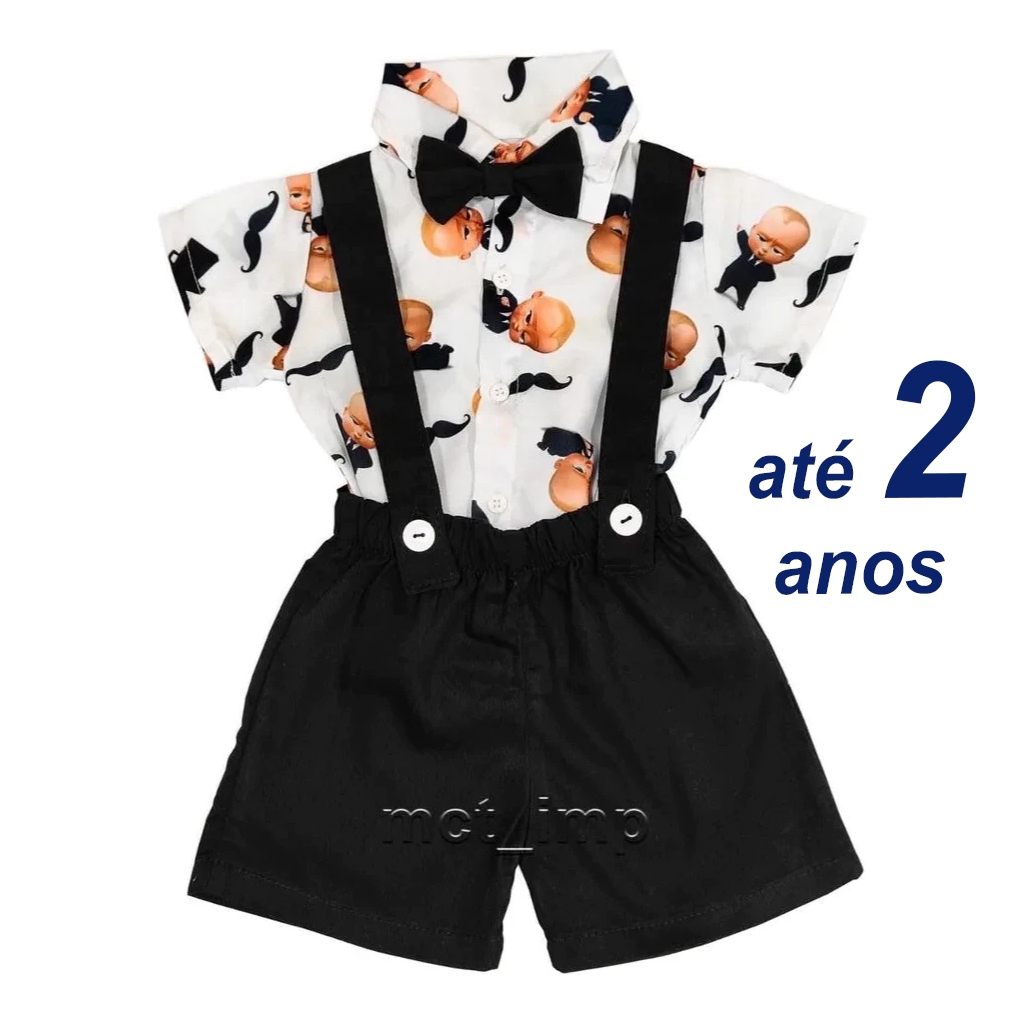 Roupa Festa Infantil Conjunto Social Menino Gravata Batizado