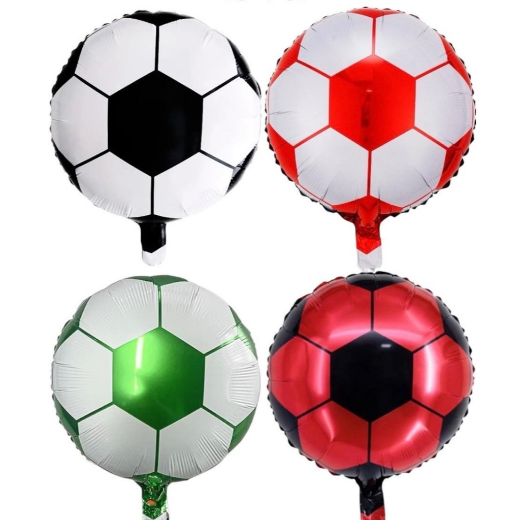 Balão Metalizado Mini Bola de Futebol 22cm Festa Decoracao aniversario enfeite surpresa