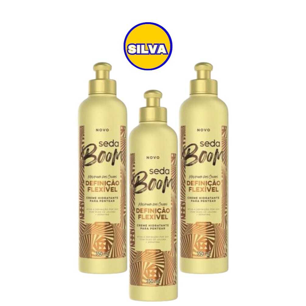 CREME DE PENTEAR SEDA BOOM DEFINIÇÃO FLEXÍVEL em Oferta na Shopee