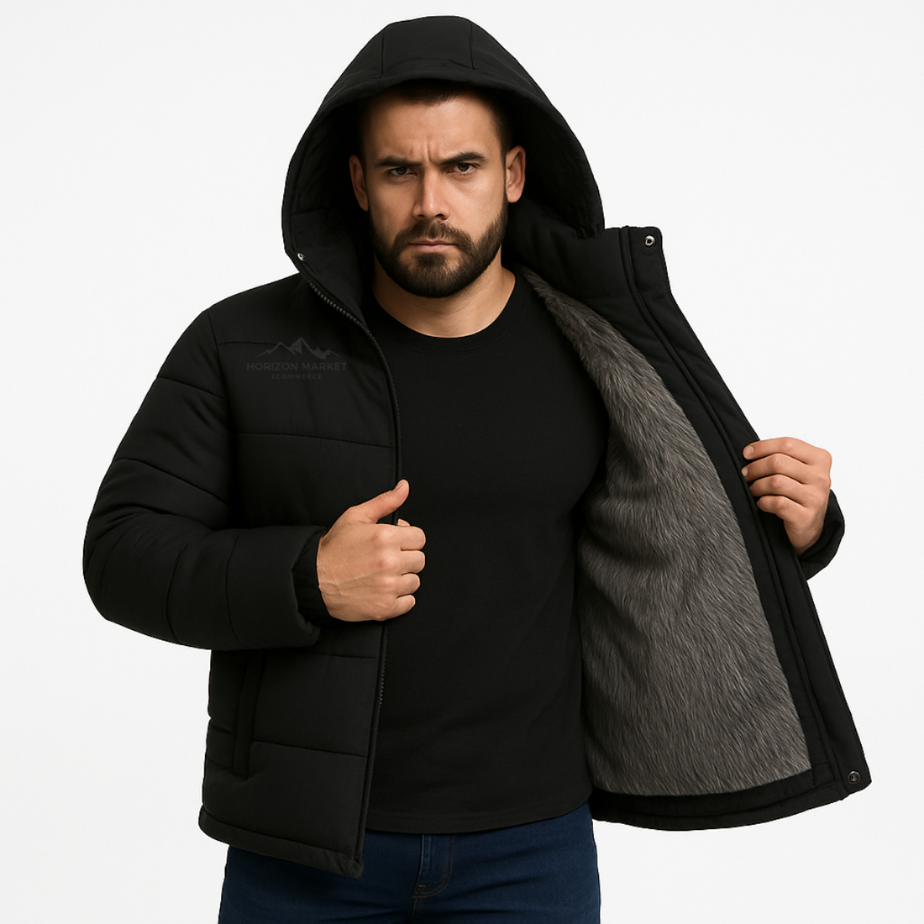 Jaqueta Bobojaco Casaco Forrado Peluciado Frio Inverno Impermeável
