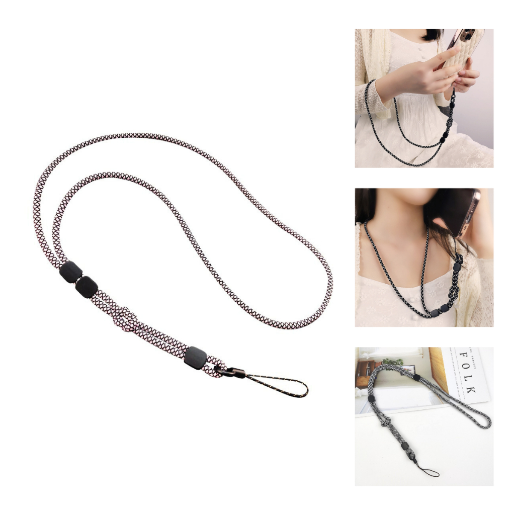 Cordão prender segurar celular ajustável pescoço pulseira ajustável universal 51cm em Oferta na Shopee