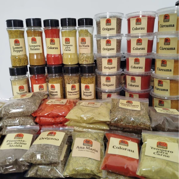 Kit com 20 Temperos e Condimentos Naturais em Sachês Sem conservantes Envio Rápido — imagem 1
