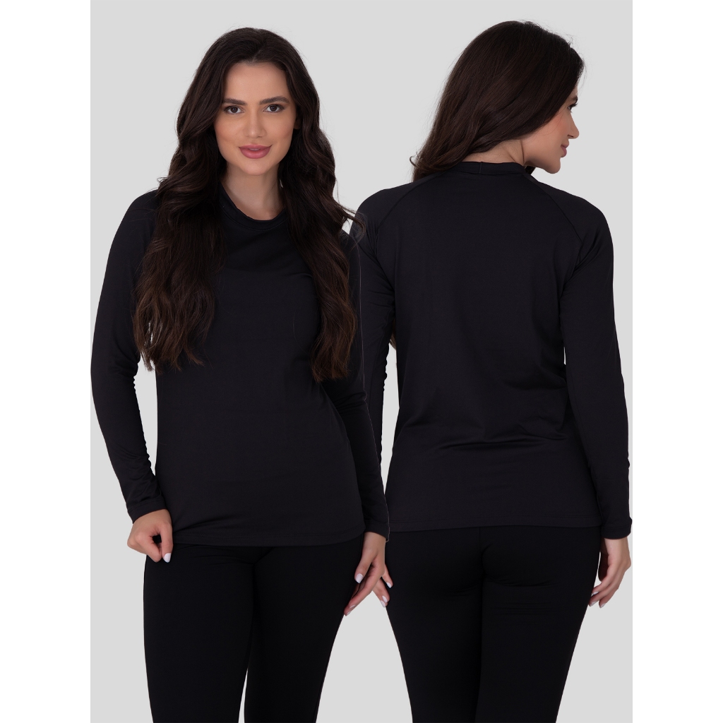 Blusa Segunda Pele Térmica Peluciada Inverno em Oferta na Shopee