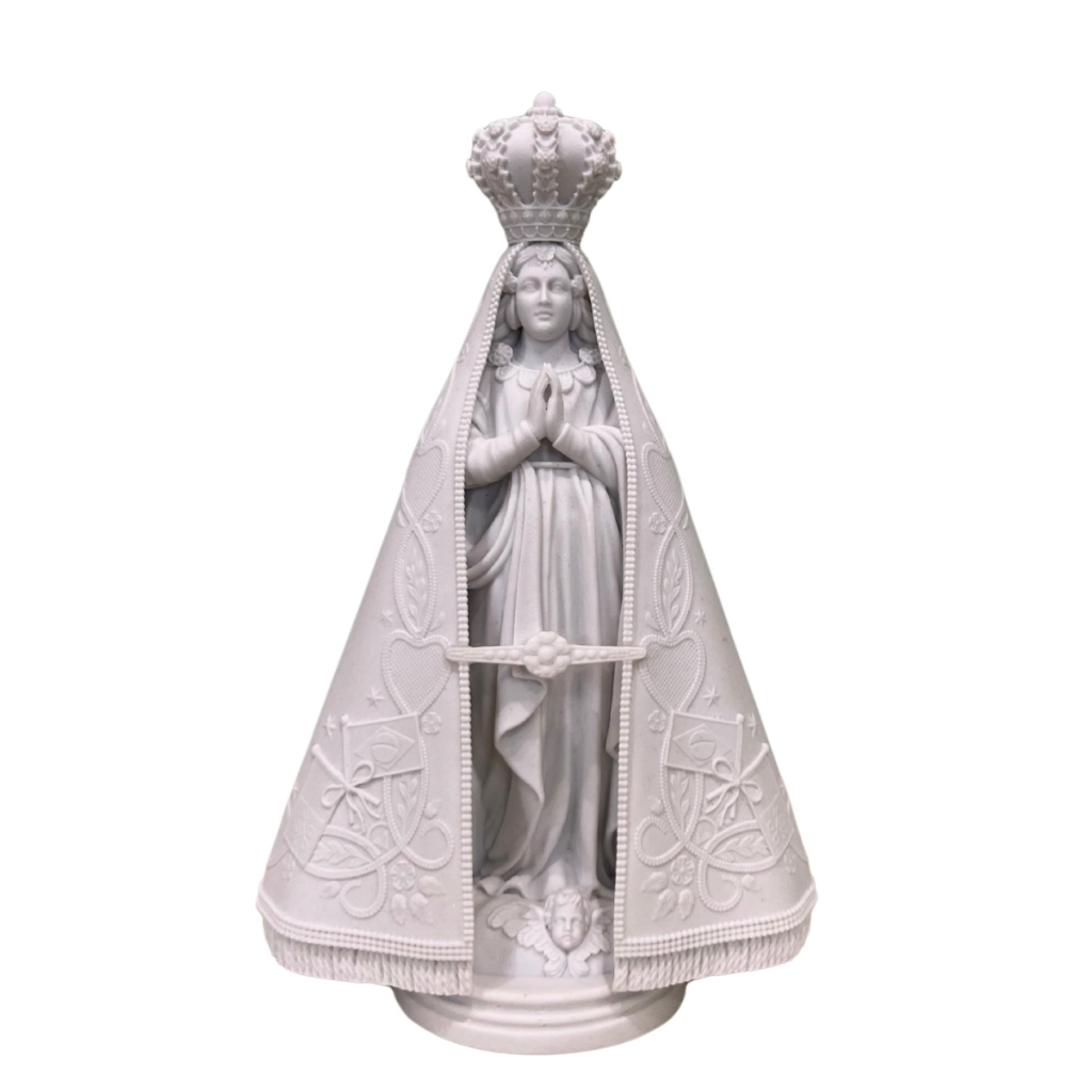 Imagem Nossa Senhora Aparecida 12cm | Pó de Mármore