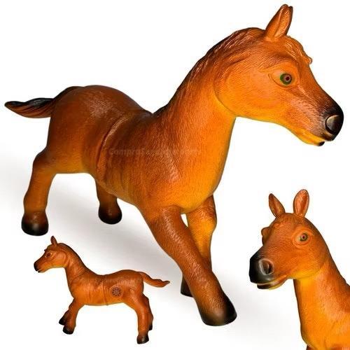Cavalo De Brinquedo Grande Com Som De Borracha Fazendinha Menino em Oferta na Shopee