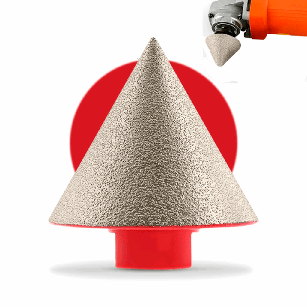 Broca Diamantada Cônica Encaixe M-14 Para Chanfrar Cerâmica Porcelanato Mármores Várias Medidas em Oferta na Shopee