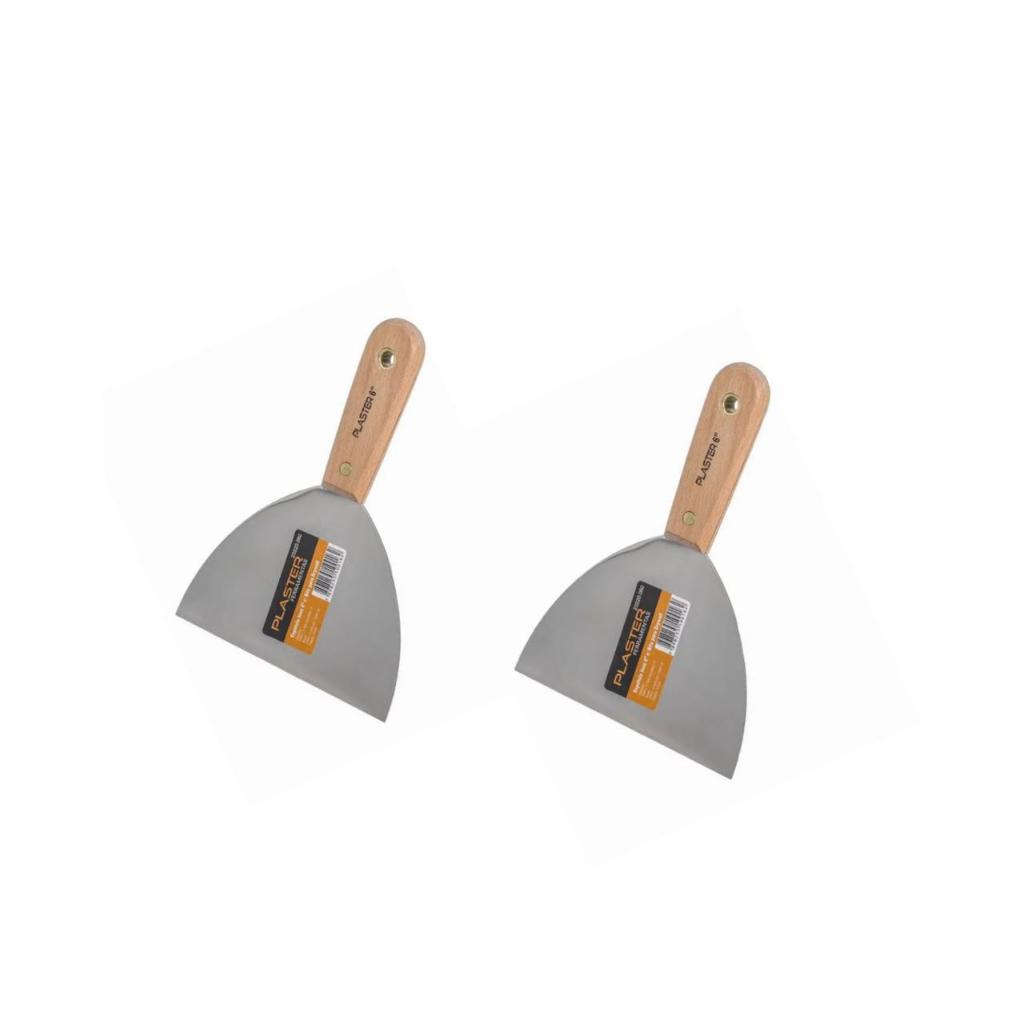 Kit 2 Espatulas 15cm Inox Para Gesseiro e Pintor (Plaster)