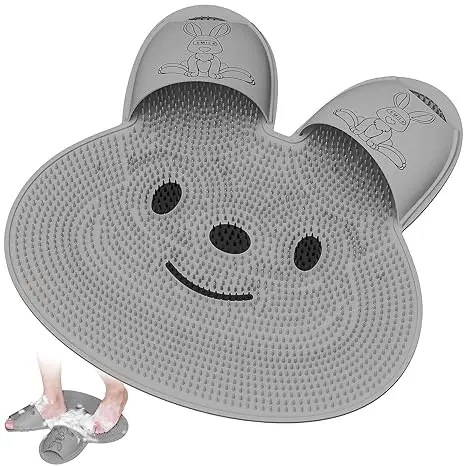 Tapete de Silicone Antiderrapante Massageador para Pés