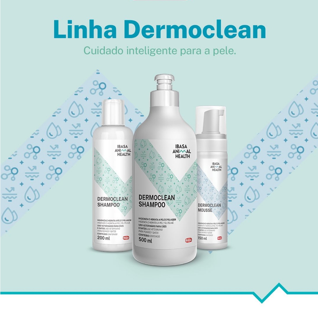 Detalhes do Dermoclean Shampoo 200ml Para Cães E Gatos Ibasa