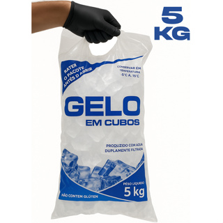 Saco Embalagem Para Gelo Em Cubos 30 Unidades 5 KGS Com Alça Reforçada em Oferta na Shopee