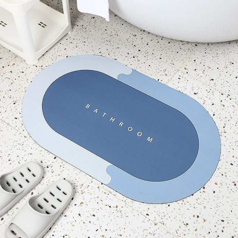 Kit 2 Tapete Absorvente de Secagem Rápida Atiderrapante de Banheiro Porta de Entrada em Oferta na Shopee