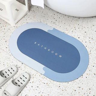 Kit 2 Tapete Absorvente de Secagem Rápida Atiderrapante de Banheiro Porta de Entrada em Oferta na Shopee