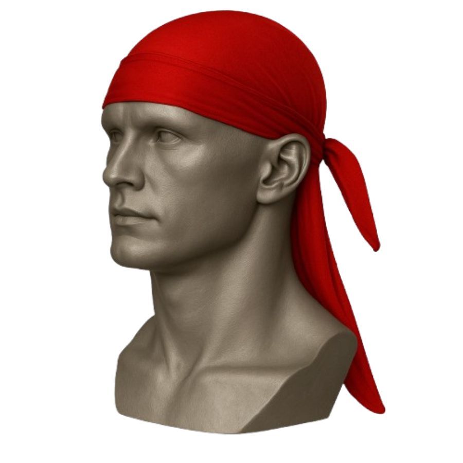 Durag Vermelha de Cetim Masculina/Feminina – Alta 