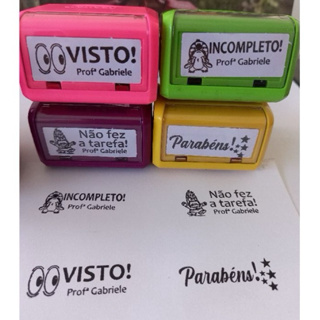 CARIMBO PERSONALIZADO AUTOMATICO PARA PROFESSORES em Oferta na Shopee