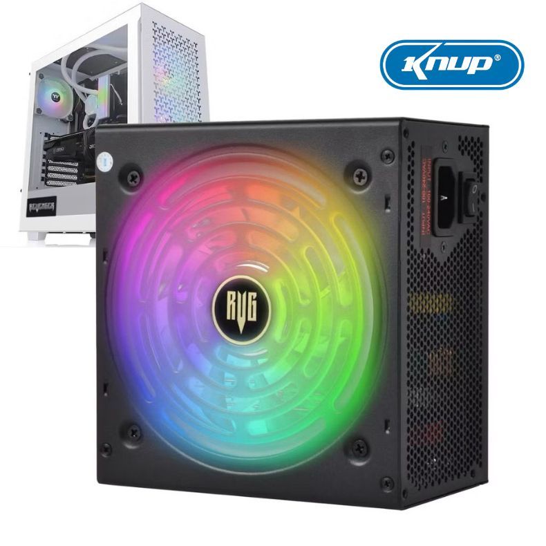 Fonte Atx 650/750/850/1000w Rgb Gold Modular Revenger Atx 3.0 Pcie 5.0 Knup em Oferta na Shopee