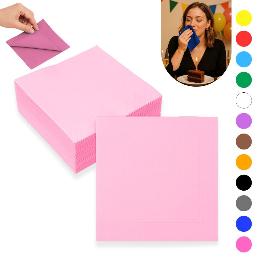 Guardanapo de Papel Luxo Silver Festa Aniversário Casamento Mesa Decoração Jantar