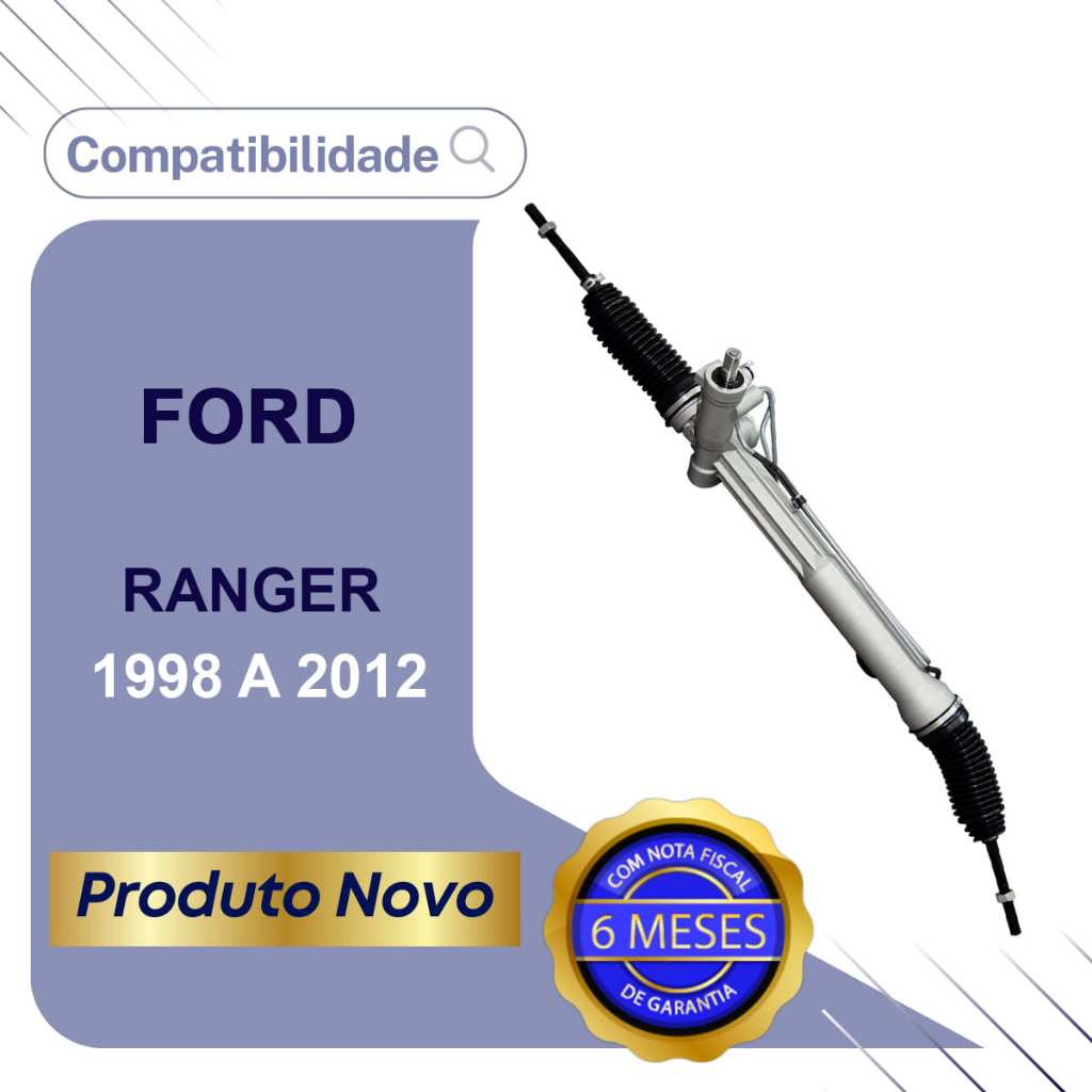 Detalhes do Caixa Direção Hidráulica Nova Ford Ranger 1998 A 2012 (Mang. Engate/Moderna) Pinhão E Cremalheira