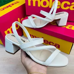 Sandália Salto Feminina Moleca Casual Confortável Lançamento