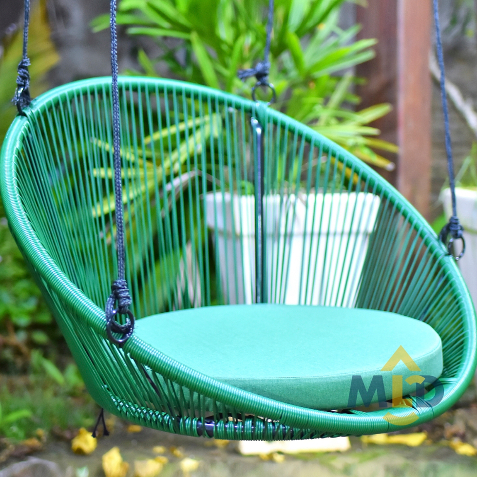 Cadeira de Balanço Jardim Decorado Corda Suspenso Banco Decoração Casa Moveis Area Externa Varand