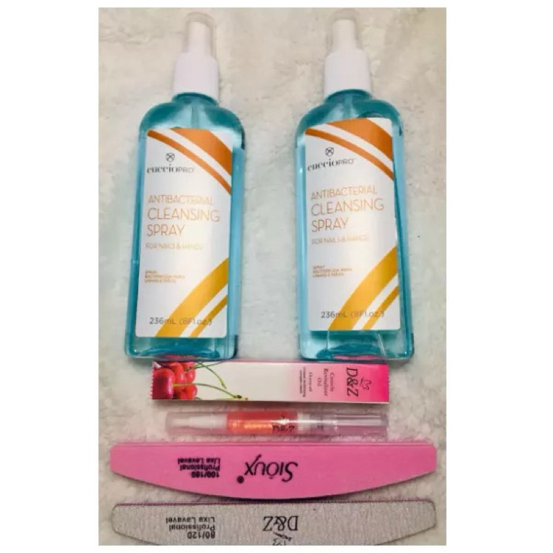 Kit 2 Cleansing Sany Spray Antibacterial Cuccio Pro 236ml