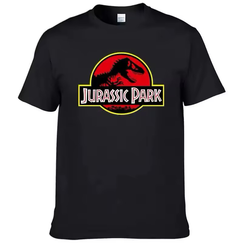 Camiseta personalizada unissex jurassic park dinossauro algodão