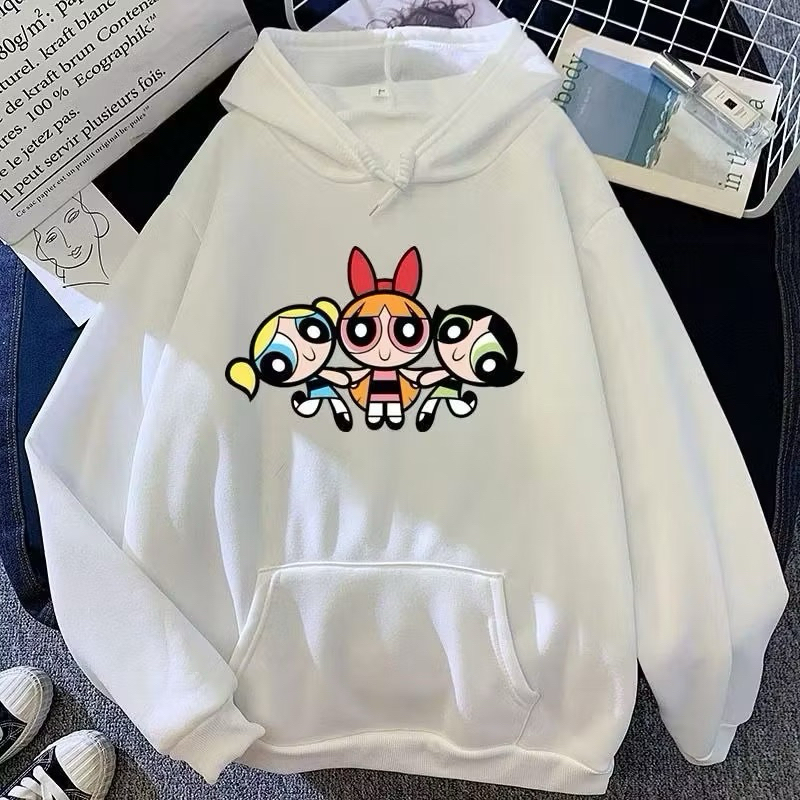 Moletom Canguru Unissex Estampado Superpoderosas Blusa De Frio Feminina Estampada