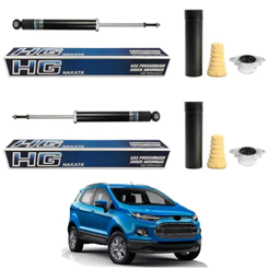 PAR AMORTECEDOR TRASEIRO ECOSPORT 4X2 2013 A 2020 NAKATA + KIT