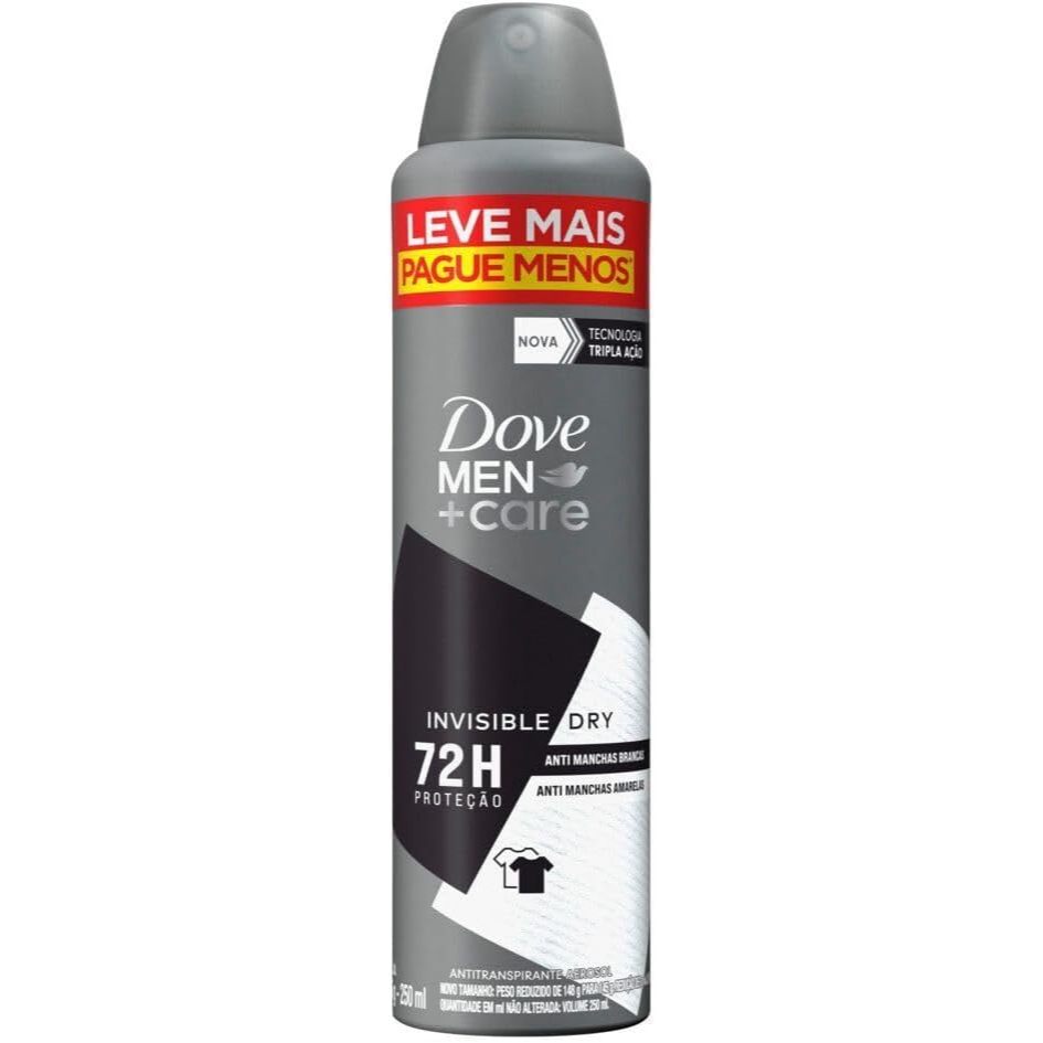 Desodorante Dove Men +Care Invisible Dry 250ml