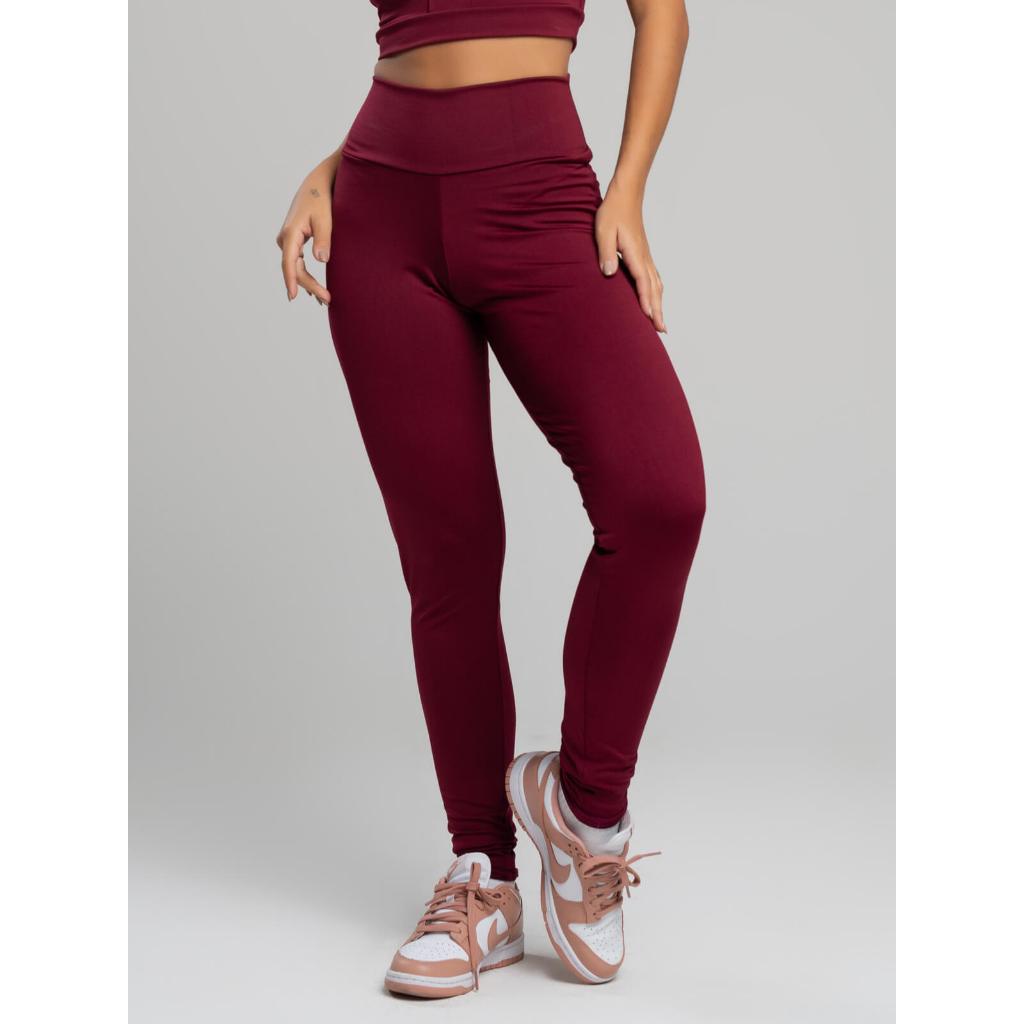 Calça Legging Suplex Cintura Alta Moda Fitness Feminina Treino Academia