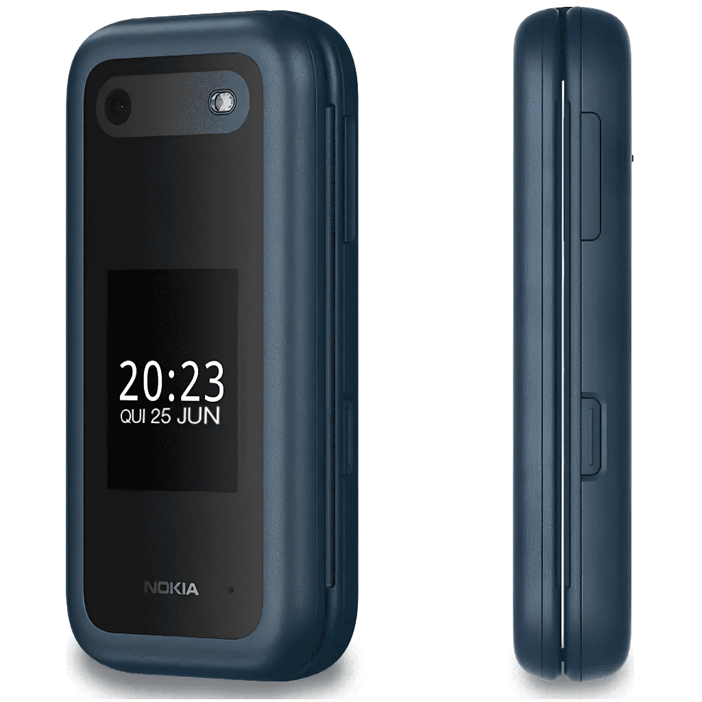 Celular Nokia Flip 4G com Teclas Grandes para Idosos