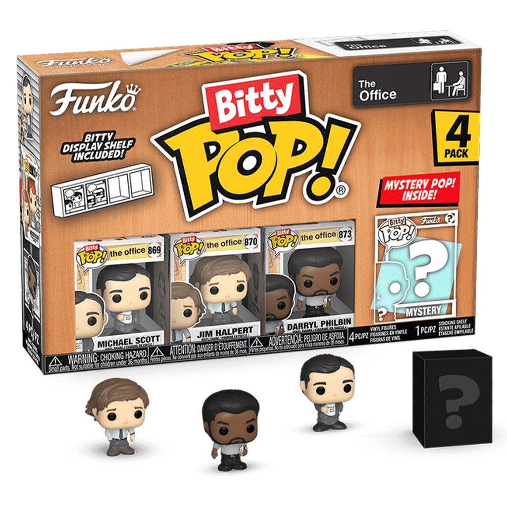 FUNKO BITTY POP THE OFFICE MICHAEL SCOTT 4PACK 75487 NOVO ORIGINAL