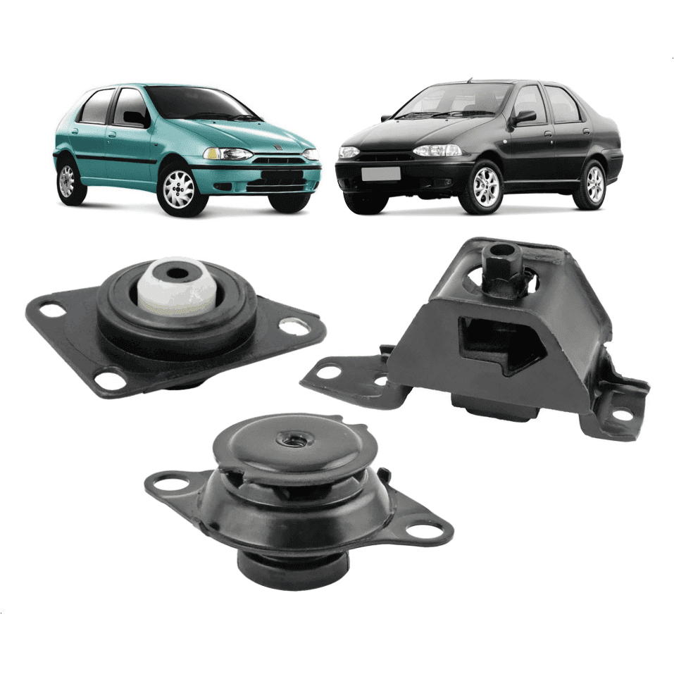 Kit 3 Coxim Do Motor Cambio Palio Young 1.0 8v 2001 2001 Fiasa