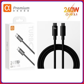 Cabo Tipo c Turbo 240W PD cabo USB c -Tipo c Para Macbook iPhone iPad original carregamen…