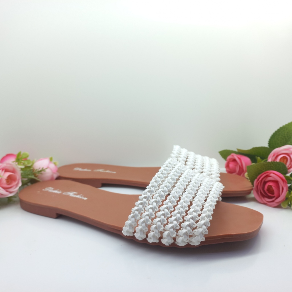 Sandália rasteirinha feminina Daleia Fashion moda praia em Oferta na Shopee