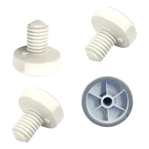 Pé Nivelador Branco W10658798 - Kit Com 04 Pés