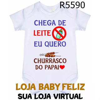 Body Bebê Eu Quero Churrasco Do Papai R5590 em Oferta na Shopee