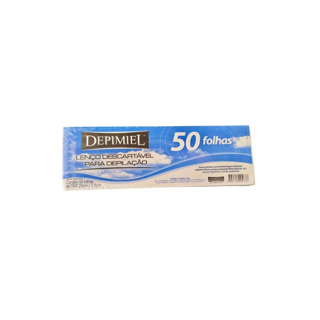 Folha Depilatória Depimiel 23cm X 7,5cm 100,50 OU 10 folhas TNT ESCOLHA O SEU