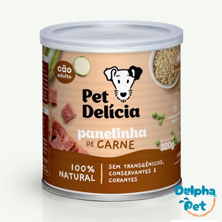 Ração Úmida Natural para Cães Panelinha de Carne 320g Pet Delicia em Oferta na Shopee