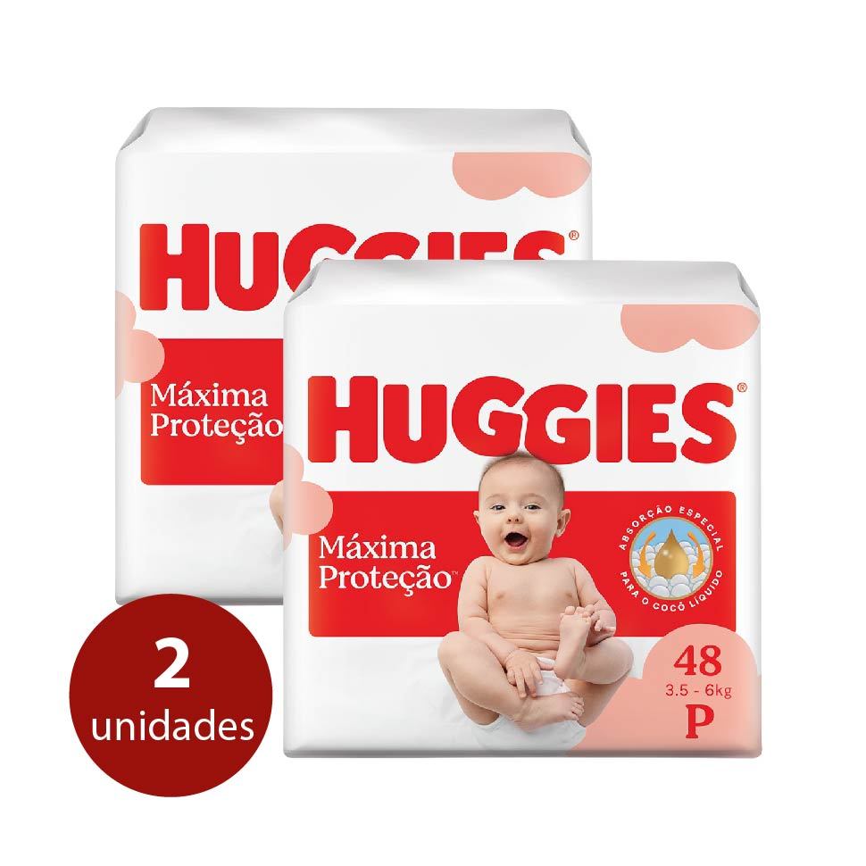 KIT Fraldas Huggies Supreme Care Mega P - 96 Fraldas em Oferta na Shopee
