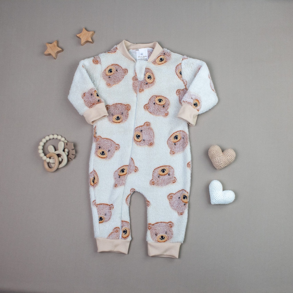 Macacao Pelucia Bebe Fleece Quentinho Tecido de Manta Coberta Ideal Para Inverno Menino Me...