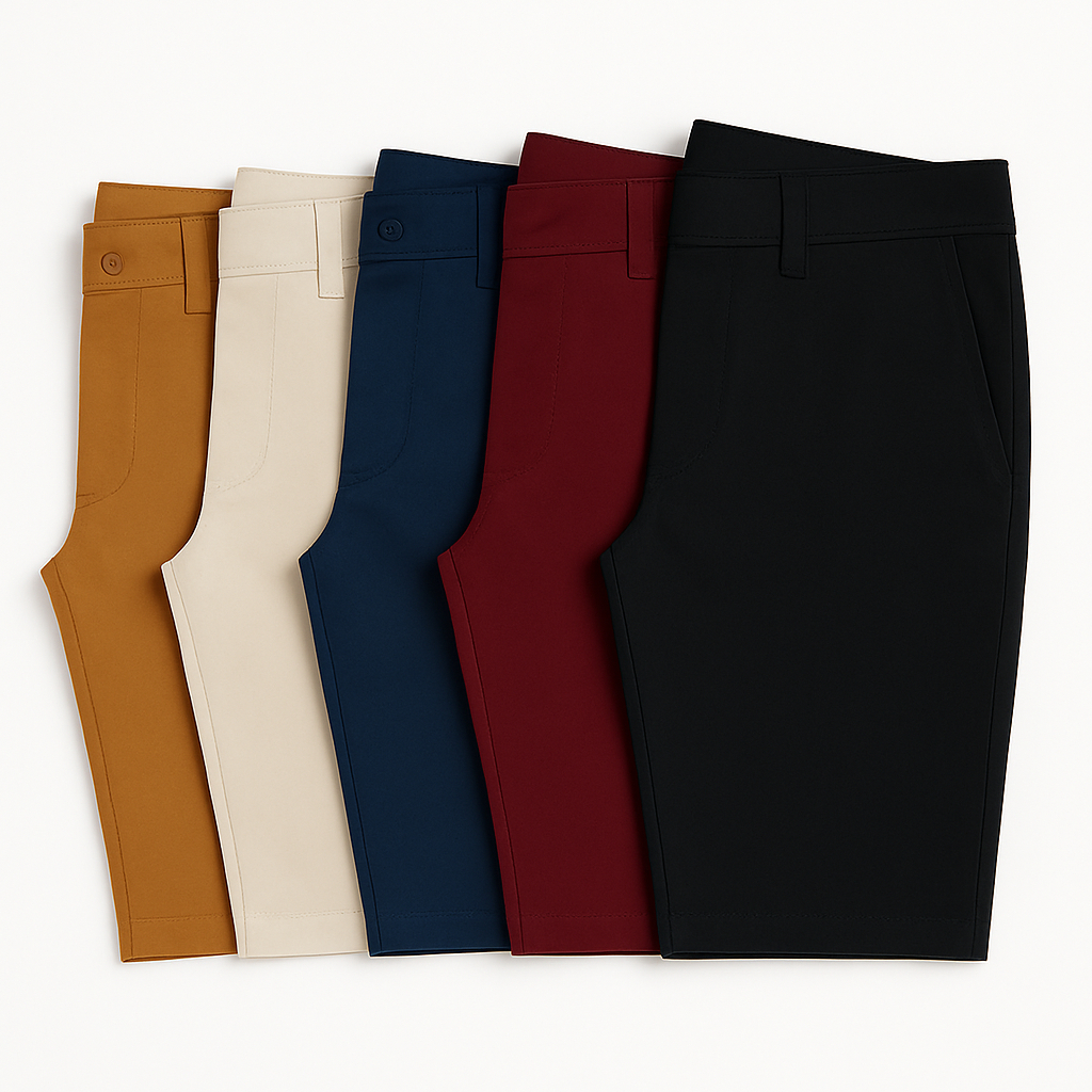 kit com 2, 3 ou 4 Bermuda Masculina Sarja Brim 100% Algodão short Mauricinho Sporte Fino Brim polo