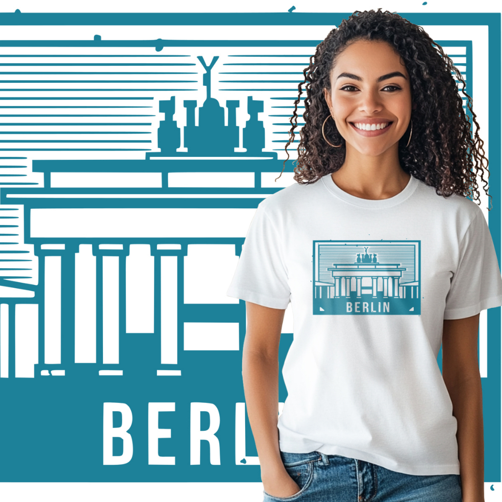 Camiseta blusa Sêlo Berlin Brandemburgo Alemanha 25