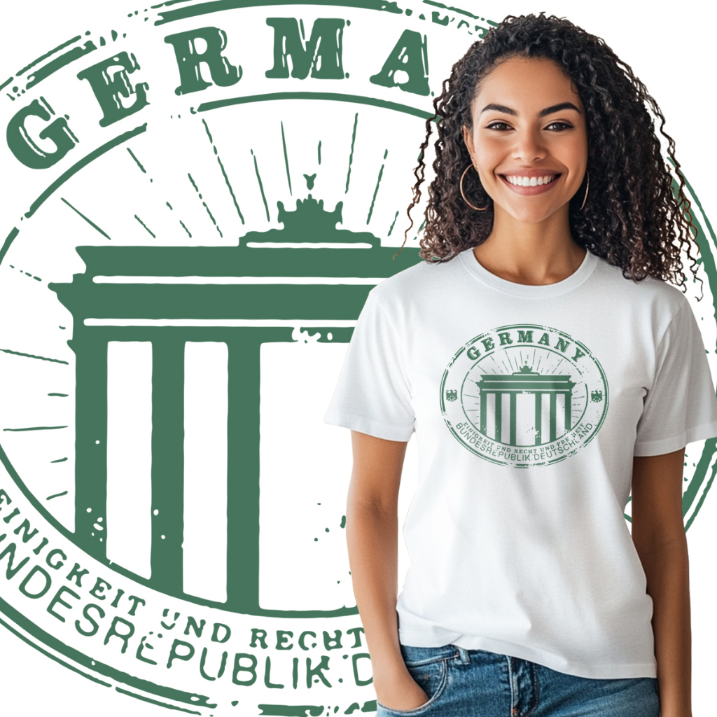 Camiseta blusa Sêlo Berlin Germany Alemanha Deutschland 25