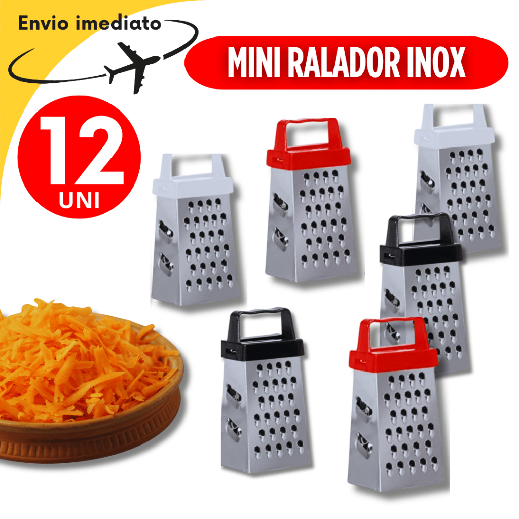 Conjunto 12 Mini Ralador Inox Ralador Multiuso Raladores Lembrancinha Ultensilios De Cozinha Variáveis Inox