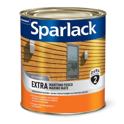 Verniz Sparlack Extra Marítimo Fosco 3,6L Encerado Natural Portas Janelas e Paredes De Madeira